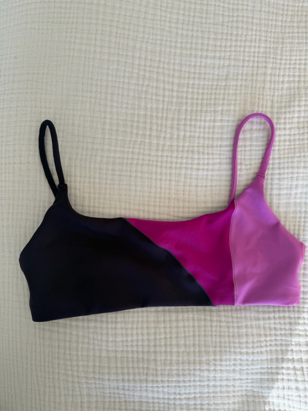 Left On Friday Pool Days Colorblock Bikini Top